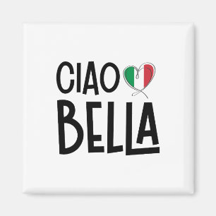 Aimant Ciao Bella - Coeur Italie mignonne