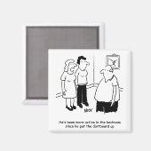 Aimant Cible de fléchettes dans la chambre. Dessin animé (Recto/Verso)