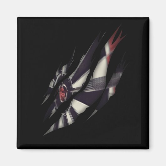 Aimant Cible de flechettes du Lecteur fléchettes et lance (Devant)