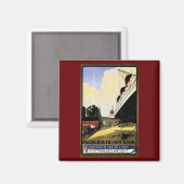 Aimant Cie Gie Transatlantique Vintage voyage Ad (Recto/Verso)