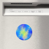 Aimant Ciel bleu et boulons de foudre jaune doré (In Situ (Lave-vaisselle))