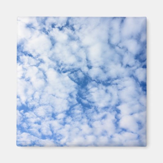 Aimant ciel bleu et nuages (Devant)
