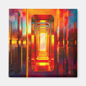 Aimant Ciel céleste métallique (Devant)