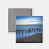 Aimant Ciel crépusculaire au-dessus de la rive et des bri (Recto/Verso)