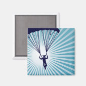 Aimant ciel haute parachutisme (Recto/Verso)