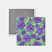 Aimant Ciel nocturne Petunia sur oreiller à lancer arrièr (Recto/Verso)