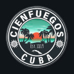 Aimant Cienfuegos Cuba Island Retro Sunset Souvenirs 60s<br><div class="desc">Cienfuegos Cuba Island Rétro Sunset Souvenirs 60s aimant. Cienfuegos,  Cuba Postcard conçoit un grand cadeau de Noël ou d'anniversaire pour les fans des plages de Cienfuegos et de la côte pacifique. Le design de l'été est un cadeau parfait pour les amateurs de voyage et les amateurs de destinations tropicales.</div>