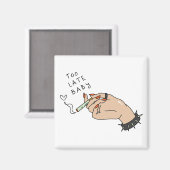 Aimant Cigarette à la main anti-Valentin (Recto/Verso)