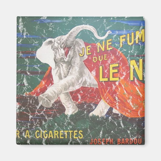 Aimant cigarettes éléphantes-1900 - en détresse (Devant)