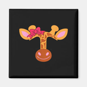 Aimant Cils de visage de girafe Jour des enseignants Hall