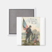 Aimant cimetière de guerre civile (Recto/Verso)