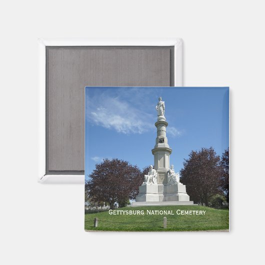 Aimant Cimetière national de Gettysburg (Recto/Verso)