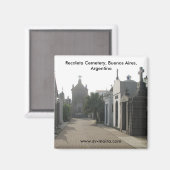 Aimant Cimetière Recoleta, Buenos Aires, Argentine (Recto/Verso)