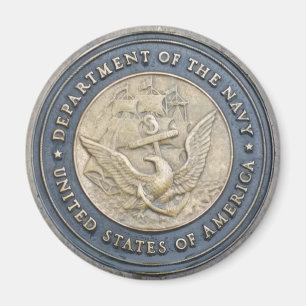 Aimant Cimetière US NAVY, emblème 