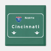 Aimant Cincinnati Ohio oh Autoroute Interstate Freeway : (Devant)