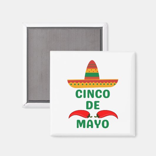 Aimant Cinco De Mayo (Recto/Verso)