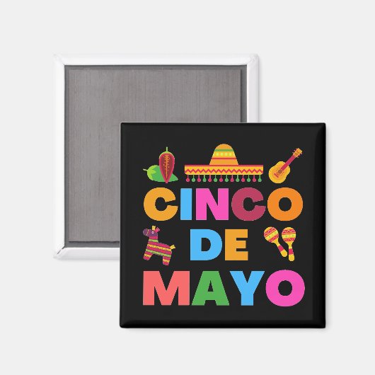 Aimant Cinco De Mayo (Recto/Verso)