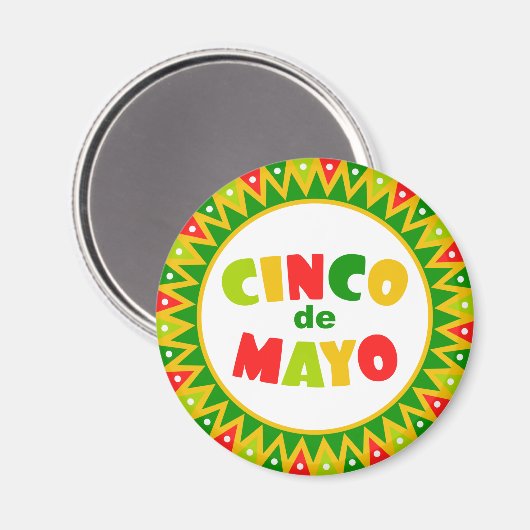 Aimant Cinco de Mayo (Recto/Verso)