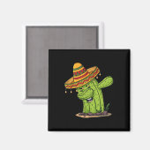 Aimant Cinco de Mayo Dabbing Cactus Fun Boys Enfants (Recto/Verso)