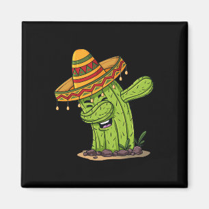 Aimant Cinco de Mayo Dabbing Cactus Fun Boys Enfants