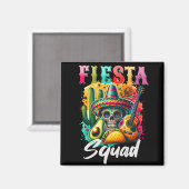 Aimant Cinco de Mayo Fiesta design coloré (Recto/Verso)