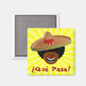 Aimant Cinco de Mayo - Que Pasa : espagnol pour Funky Fie (Recto/Verso)