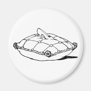 Aimant Cinderella Slipper Vintage Fairytale Art