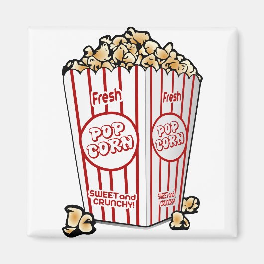 Aimant cinéma pop-corn (Devant)