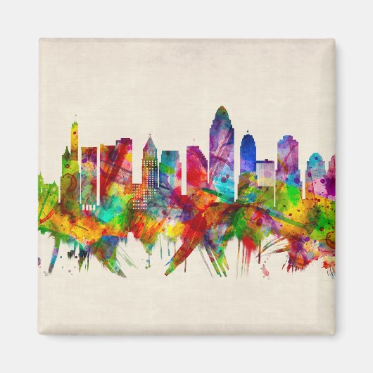 Aimant Cinnati Ohio Skyline (Devant)