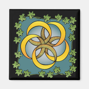 Aimant Cinq anneaux d'or