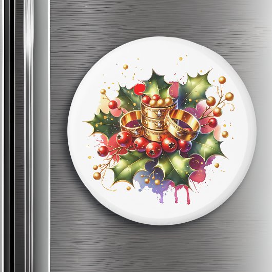 Aimant Cinq anneaux d'or | Douze jours de Noël