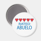 Aimant Cinq Coeurs Abuelo (Recto/Verso)