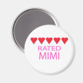 Aimant Cinq coeurs Mimi (Recto/Verso)