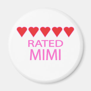 Aimant Cinq coeurs Mimi