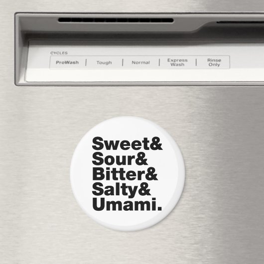 Aimant Cinq saveurs de base (In Situ (Lave-vaisselle))