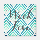 Aimant Cinq semaines (Devant)