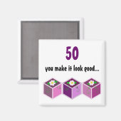 Aimant Cinquantième anniversaire (Recto/Verso)