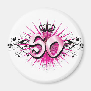 Aimant cinquantième anniversaire ou anniversaire