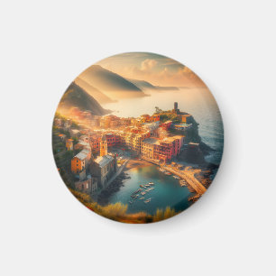 Aimant Cinque Terre Beach Italie Europe Vintage Voyage