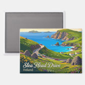 Aimant Circuit de Slea Head Irlande (Recto/Verso)