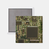 Aimant Circuit imprimé vert macro | Photo de PCB (Recto/Verso)