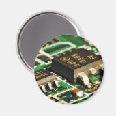 Aimant Circuits des puces informatiques (Recto/Verso)