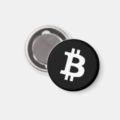 Aimant circulaire Bitcoin (Recto/Verso)