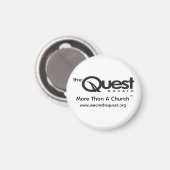 Aimant circulaire Quest 2" (Recto/Verso)