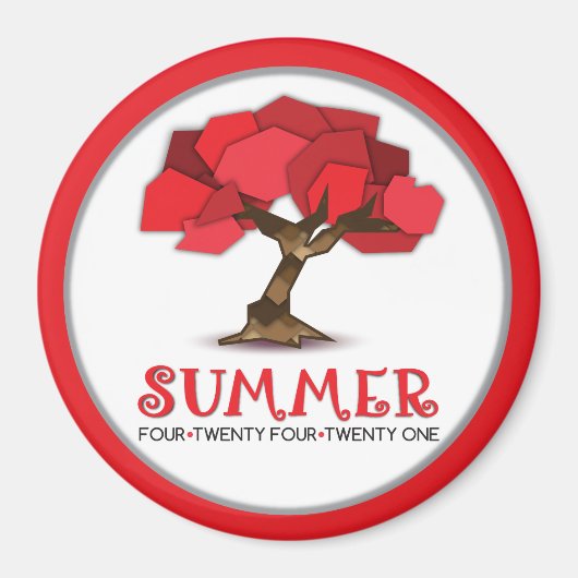 Aimant circulaire standard de 2¼ pouces (Devant)