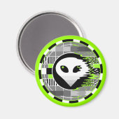 Aimant circulaire TV Alien (Recto/Verso)