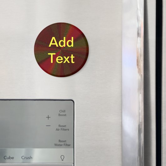 Aimant Circular Gradient Patchwork Red to Green (In situ (réfrigérateur))