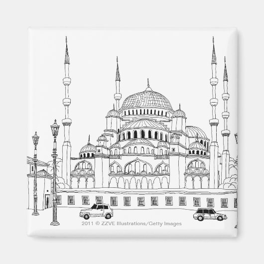 Aimant Circulation par mosquée (Devant)