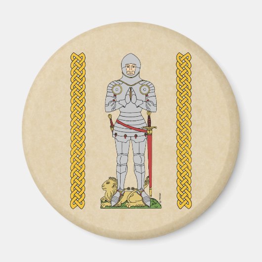 Aimant Cirque du Chevalier Médiéval Anglais 1430 (Devant)