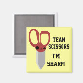 Aimant Ciseaux d'équipe (Recto/Verso)